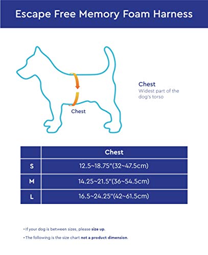 Gooby Escape Free Memory Foam Harness - Blue, Large - No Pull Step-In Small Dog Harness With Four Point Adjustment - Perfect On The Go Dog Harness For Medium Dogs No Pull And Small Dogs #TOP1
