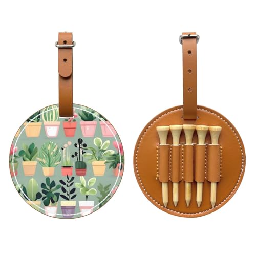 Bonsai plant Printed Golf Tee Storage Bag - Portable Storage, Easily Organize Tees