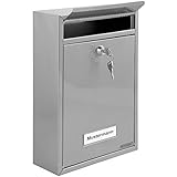 📫 Datos técnicos: Medidas: (Ancho x Alto x Profundifad) : 22 x 32 x 9 cm Material: Acero galvanizado Color: plata