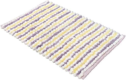 Arkwright Fiesta Microfiber Bath Rug, Chenille Colorful Quick Drying Bathroom Rugs, Soft Absorbent Bath Mat (21 x 34 inch, Lavender)
