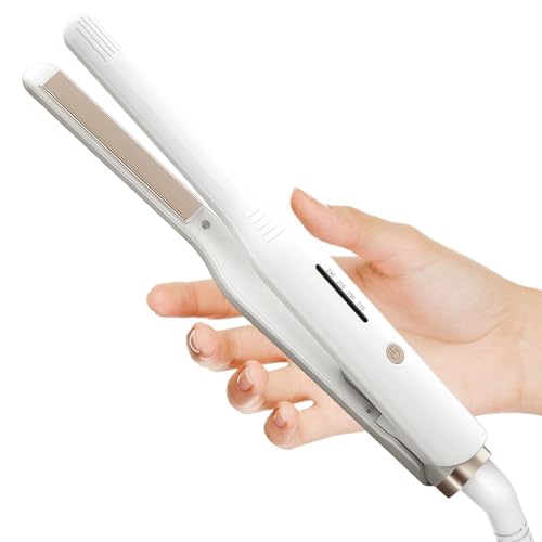 Mini Hair Straightener, Pencil Straightener for Short Hair, Small Flat Iron Straighteners for Women and Man Travel, Adjustable Temperature