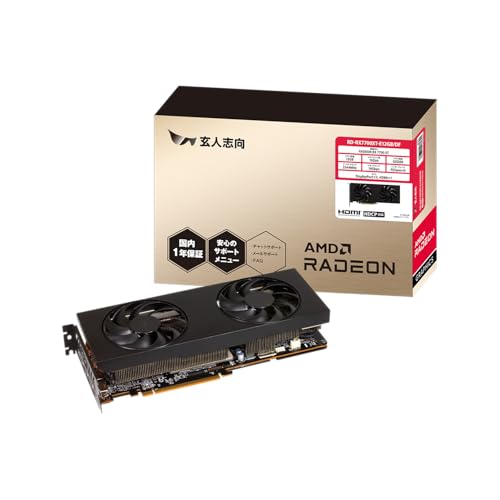 グラフィックボード・グラボ・ビデオカード RX7700xt 12GB DUAL-RX7700XT-O12G ― AMD Radeon RX 7700 XT搭載2連ファン採用