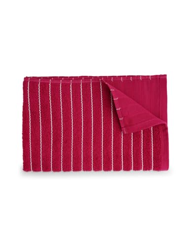 Image of Welspun 2-in-1 100% Cotton Bath Towel-Cherry