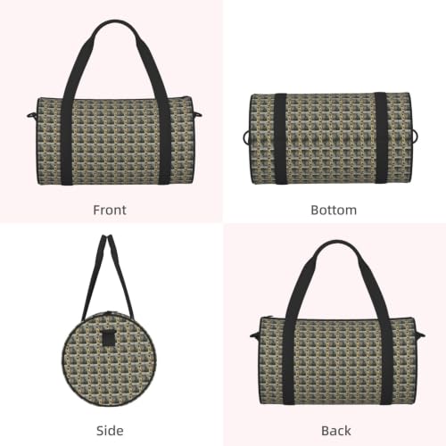 Bolsa deportiva unisex con estampado de pingüinos para viaje corto 2
