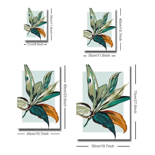 Décoration de maison moderne triptyque botanique tropical coloré - 7