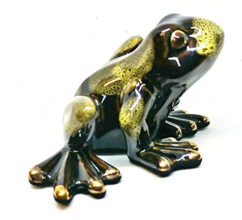 Black And Green Baby Frog Figurine (B) #TOP3