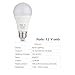 tento Lighting 12v LED Bulbs 12w Daylight White 6000k 1200lm Super Bright Low Voltage Light Bulb Replaces 75w Halogen Bulbs for Off Grid Living Solar Powered Lighting 12VAC 12VDC E26 RV Lightbulb