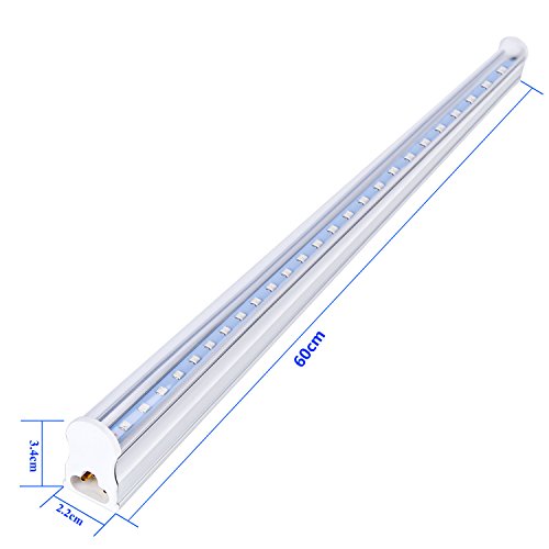 Brillihood LED UV Black Light Fixture, 10W, 2FT T5 Integrated Tube lamp, Fluorescent Blacklight Bulb for Poster, Party, Club, Festivals, Led Stage Lighting with Built-in ON/Off Switch, 4-Pack - Thumbnail 4
