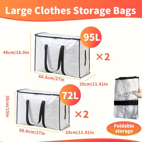 Sac de rangement clair Yitexin imperméable pour éviter la poussière - 5