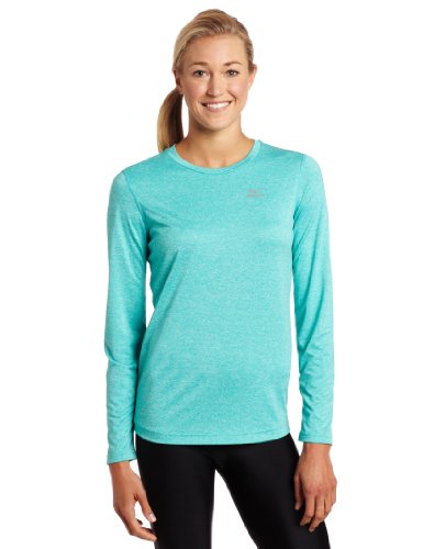 T-shirt Mizuno Inspire manches longues pour femme en vert taille M
