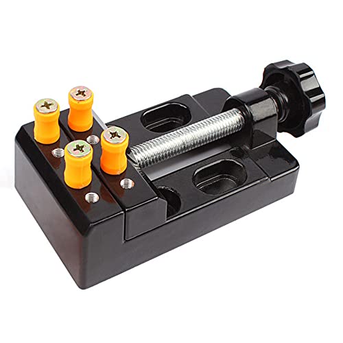 Mini Flat Clamp Mini Bench Vice Clamp Opening Parallel Table Vise for Watch Repairing Sculpture Craft Jewelry DIY Carving Tool