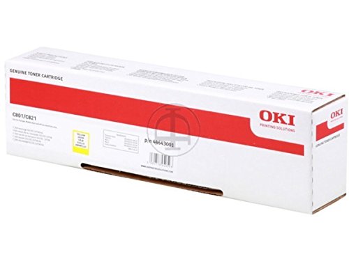Toner yellow OKI C 821 DN pour imprimer 7300 pages sans interruption