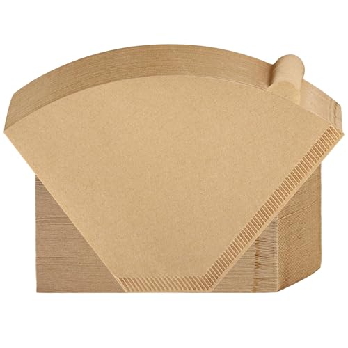 Coffee Filters Natural Unbleached Paper Cone Filter for 8-12 Cup Coffee Makers, 400 Count