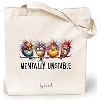 Loxato Bolsa Tote Bag Tela de Algodón con Frases Divertidas -