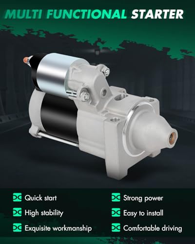 Image of SCITOO Starter Motor fit for John Deere for Gator TX 2005-2016,for Kawasaki for Mule 600 2015,for Kawasaki for Mule 610 2015 Replacement Starter 18533,AM134946