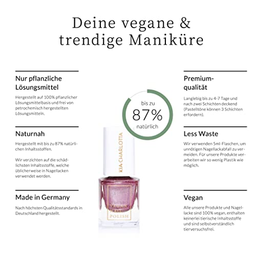 Weißer Nagellack von Kia-Charlotta in der Farbe Seashell