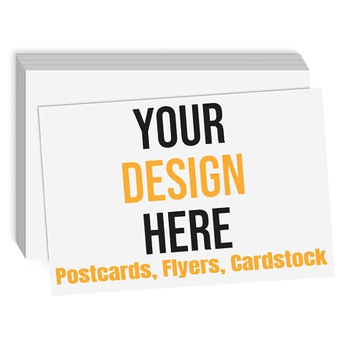 MornLu Custom Postcards with Design Personalized Postcards Add Photo/Text/Logo Print Your Own Postcards, Invitations, promotional， Announment Cards，2 Sided Thick Gloss Cover Card Stock