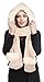 Soft Winter Warm Hooded Scarf Headscarf Neckwarmer Hoodie Hat,Khaki