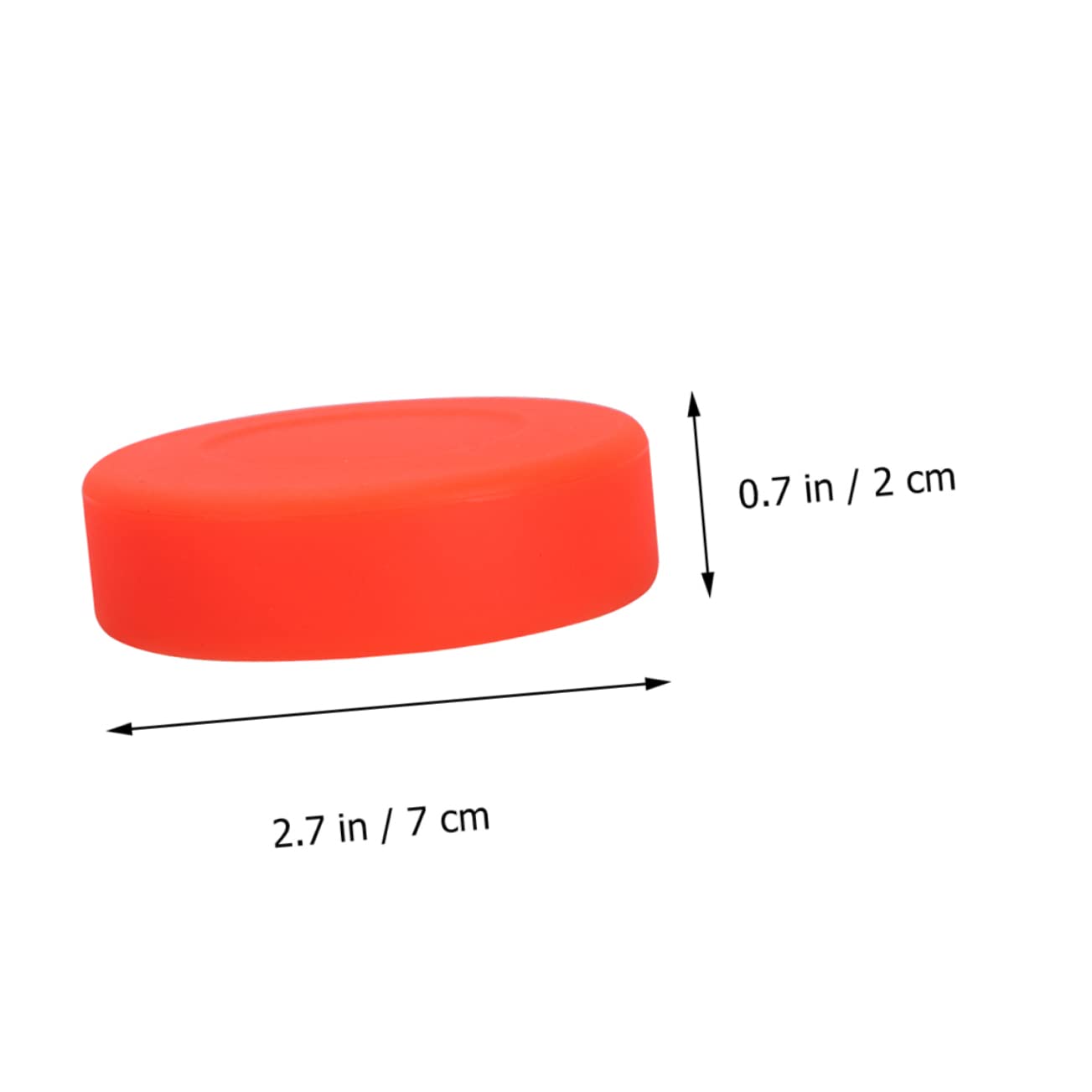 SOIMISS Rondelles de Hockey Standard Rondes en Caoutchouc, Lot de 10