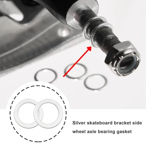 Create idea 100 peças espaçadores de rolamento, suporte de skate, junta de rolamento, suporte de ska