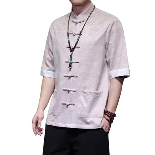 Haut Kung Fu chemise courte homme style chinois imprimée décontractée