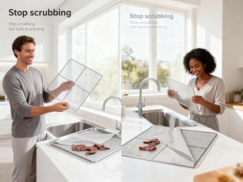 10 Pcs/Sets Silicone Dehydrator Sheets for Food Dehydrator & Freeze Dryer, 14x14 in