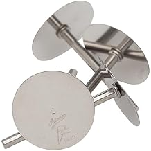 Ateco 1449 Stainless Steel Cake Pan Heating Core - 4/Pack, 4" x 3" x 2" Length x Width x Height