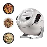 Grpquatsch Procesador De Alimentos Comercial, MáQuina De CoccióN De SartéN Perezosa con Velocidad De 3 Engranajes Y Capacidad De 6 litros, para El Hogar Y ElectromagnéTica