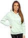Produktbild BOLF Damen Kapuzenpullover Hoodie Sweatshirt mit Kapuze Pullover Pulli Langarmshirt Freizeit Sport Fitness Outdoor Casual Style W02B Mint(Hell) XL [A1A]