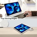 NITITOP Compatible for iPad Air 6th 11-Inch M2 (2024),iPad Air 5/4 (2022/2020 5th/4th Generation 10.9-Inch) Case with Pencil Holder Cute Floral Bow Ribbon Trifold Stand Soft TPU Protective-Flower Bow - Image 2