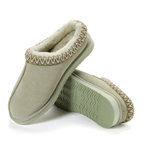 Image of Fireside by Dearfoams Men's Grafton Shearling Indoor /Outdoor Clog | Casual Slippers