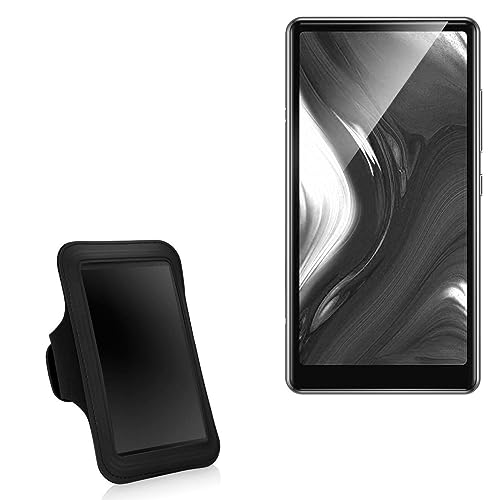 BoxWave Case Compatible with AGPtek T03S MP3 - Sports Armband, Adjustable Armband for Workout and Running - Jet Black