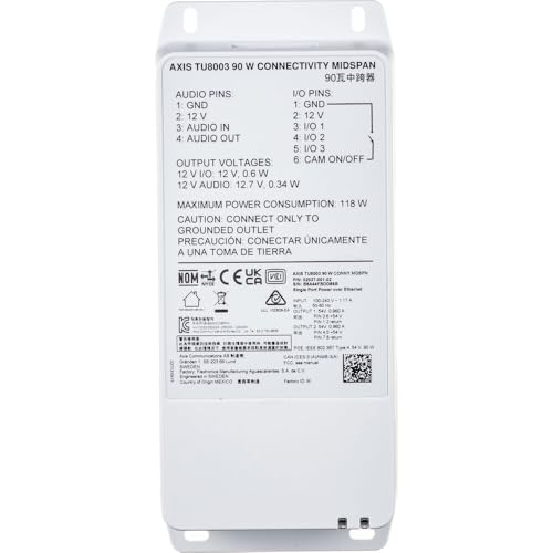 Image of AXIS TU8003 Connectivity Midspan 90W SFP Midspan Media Converter