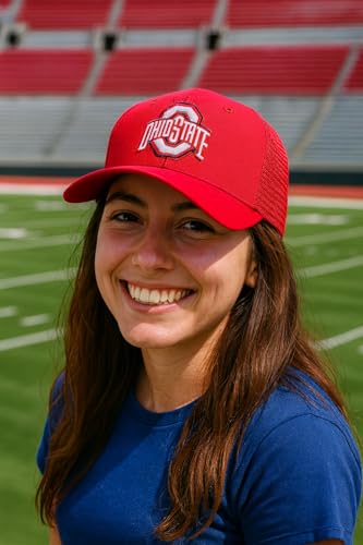 Gorra Trucker Deportiva Roja Bordada de Ohio State miniatura 3
