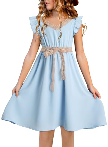 blibean Tween Girls Elegant Dresses Kids Semi Formal Dress Size 6-15 Years