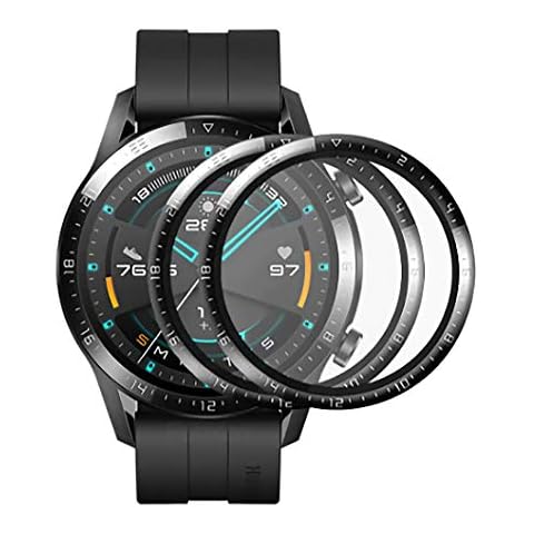 Wallpoint 2 x Film For Huawei Watch 5D Full Curved Edge Soft Protective Film Cover For huawei GT2 46mm Screen Protector (not Glass) Cover
