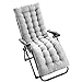Wrighteu - Cojín de Repuesto para Tumbona de Jardín, Patio, Silla reclinable, Almohadilla Relajante, Gris