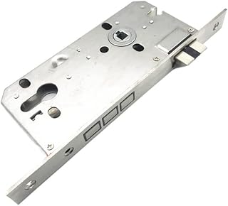 Door Lock Gearbox 8550 Silent Lock Body,240x22mm Square Panel,Mute Tongue, for Cylinder Height 32mm,8550 Lock Body,Heavy Spring, Strong Return Door Lock Box (Size : 50mm, Color : Light Spring_85MM)