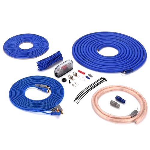 ORION Cobalt COKIT4 4-Gauge Wire High Current Amplifier Wiring Kit | DIY Installation Cables for 1800W Amplifier | Inclu