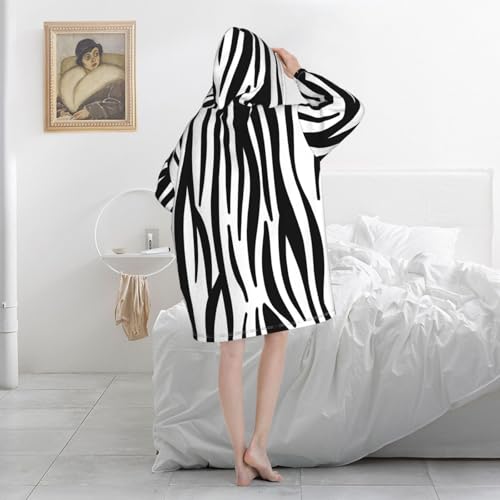Sweat couverture zébré pour soirées cocooning canapé - 5