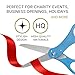 20 Inch Giant Grand Opening Scissors - Large Light Blue Scissors for Ribbon Cutting Ceremony Big Sharp Ribbon Cutting Shears for Inaugurations Business Openings and Special Events