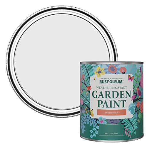Rust-Oleum Grey Mould-Resistant Garden Paint In Satin Finish - Monaco Mist 750ml
