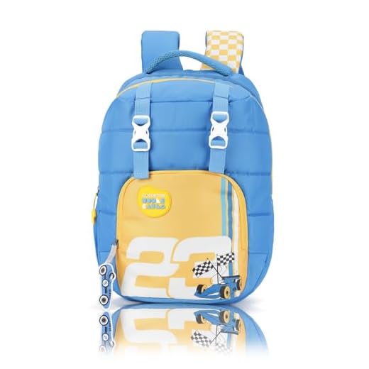 uppercase 26L Sprout 02 School Bag 2 Full Access Compartment Well padded Shoulder Strap with Grab Handle Name Tag, Organiser & Plush Charm Inside For Girls & Boys 750 Days Warranty (Blue)