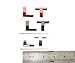 1x OEM LT Letter Nameplate Emblem Badge Compatible with Silverado Sierra Tahoe Suburban Glossy (2007-2018 Black)
