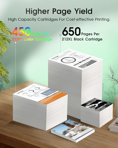 Cartuchos de tinta de substituição 212XL 212 para Epson 212XL 212 XL T212XL T212 Pacote combo de car