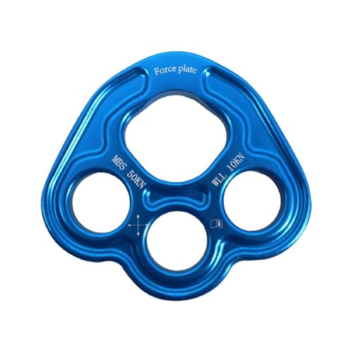 wueiooskj - wueiooskj Dispositif de descente en rappel et de à 4 trous - Performances exceptionnelles - Indispensable pour les aventures en plein air et l'alpinisme - Plaque descente métal et accès à la