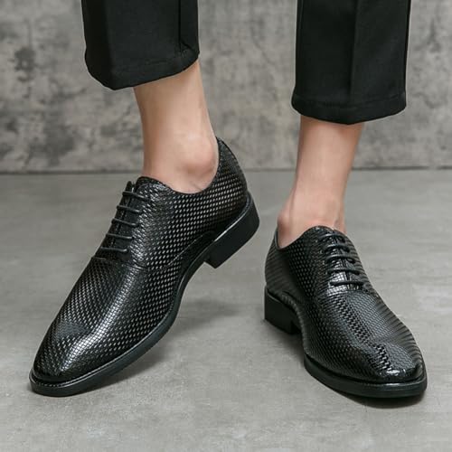 Men's Classic Dress Shoes Comfortable Lace-up Derby Shoes Formal Business Wedding Oxford Shoes3