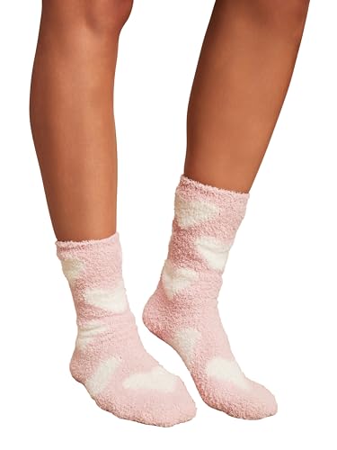 Barefoot Dreams Women's CozyChic Heart Print Socks Set
