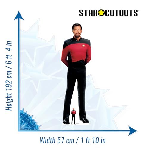 Star Cutouts SC4677 William Riker Cardboard Cut Out Height 192cm, Ideal for Star Trek Theme Parties, Birthdays - Image 3