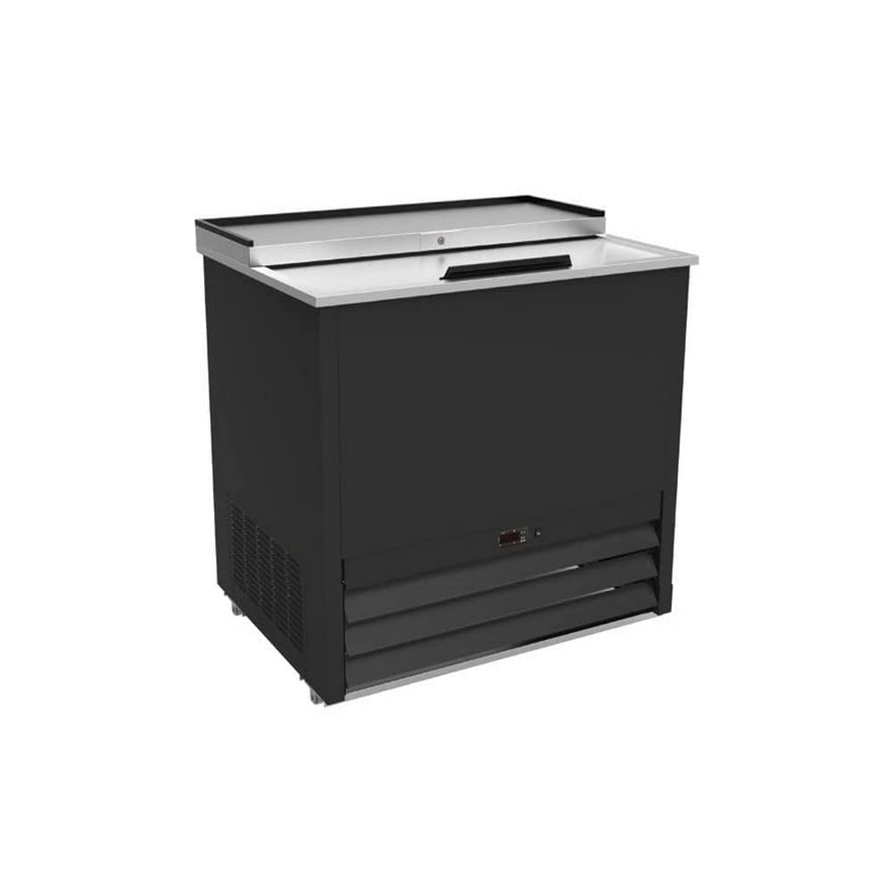 IKON IGC36 36' Glass Chiller Stainless Steel Top and Black Exterior, 4.5 Cubic Feet